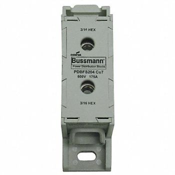 BUSSMANN Power Distr Block Al/Cu 600V AC/DC, 3ZJA2