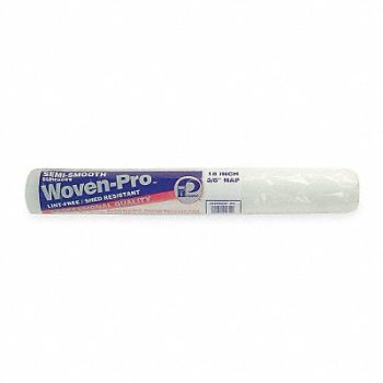 PREMIER Paint Roller Cover 18 L 3/8 Nap Woven, 3ZJE3