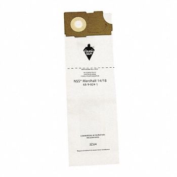 TOUGH GUY Vacuum Bag Paper 2-Ply Reusable PK10, 3ZJJ4