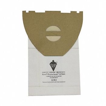TOUGH GUY Vacuum Bag Paper 2-Ply Reusable PK10, 3ZJK2