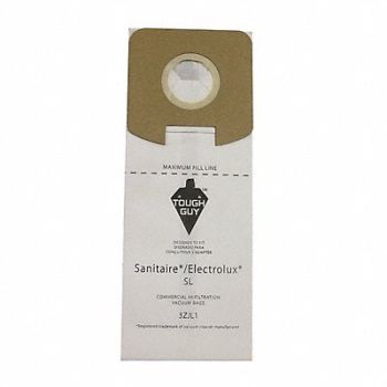 TOUGH GUY Vacuum Bag Paper 2-Ply Reusable PK3, 3ZJL1