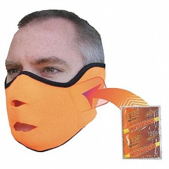 HEAT FACTORY Face Mask Orange Universal, 3ZLA7