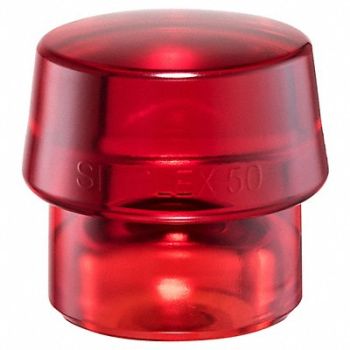 HALDER SIMPLEX Hammer Tip 2 3/8 In Medium Hard Red, 3ZLN4