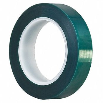 TAPECASE Film Tape 1/4 in x 72 yd Green 2 mil, 15D693
