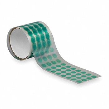 TAPECASE Film Tape 5/8 in dia Green 3.3 mil PK250, 15C638