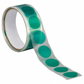 TAPECASE Film Tape 2 in dia Green 3.3 mil PK100, 15C643