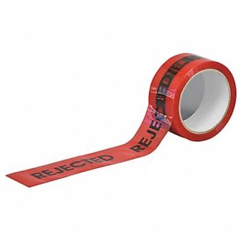 TAPECASE Carton Sealing Tape Red Hot Melt Resin, 15C763