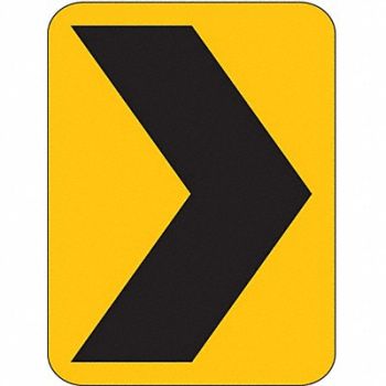 LYLE Chevron Symbol Traffic Sign 24 x 18, 3ZTJ9