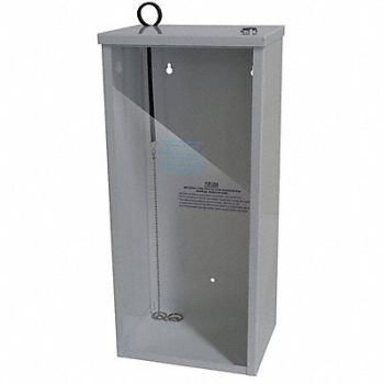 GRAINGER APPROVED Fire Extinguisher Cabinet White Steel, 3ZV12