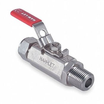 HAM-LET SS Ball Valve MNPT x Tube 1 in, 3ZVR7