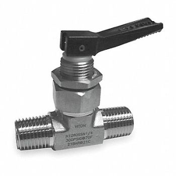 HAM-LET Brass Ball Valve Inline MNPT 1/4 in, 3ZVX2