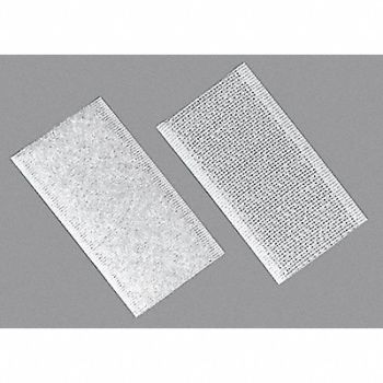TAPECASE Hook and Loop 1x2 In White PK100, 16U733
