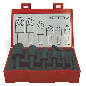 KEO Countersink Set 5 PC 6 FL 60 Deg TiAlN, 4CKF5
