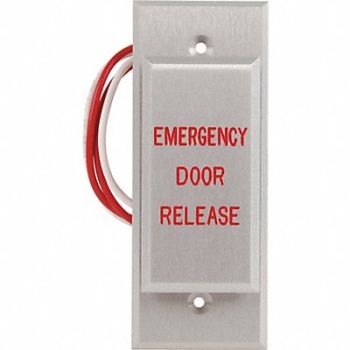 DORTRONICS Push to Exit Button 24VDC 1-3/4 W, 400A65