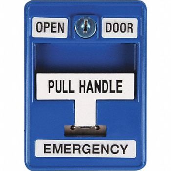 DORTRONICS Emergency Pull Station 30VAC/DC Blue, 400A66