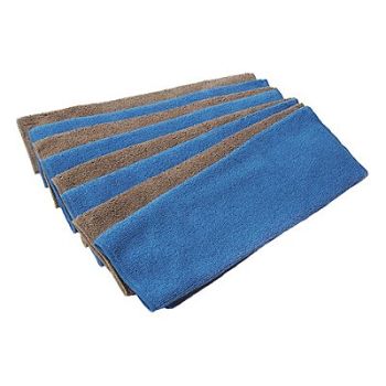 TOUGH GUY Microfiber Towel 14 x14 Medium Duty PK8, 400C56