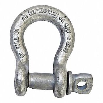 CROSBY Anchor Shackle Screw Pin 1 1/8 Body Size, 400D77