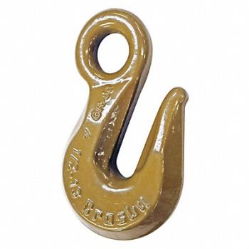 CROSBY Eye Hook 12 000 lb Load Limit Red, 400D78