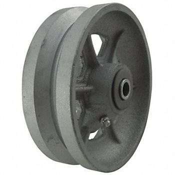 GRAINGER APPROVED V-Groove Track Wheel 6 Wheel Dia, 400K37