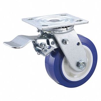 GRAINGER APPROVED NSF-Listed Plate Caster Swivel 750 lb., 400K46