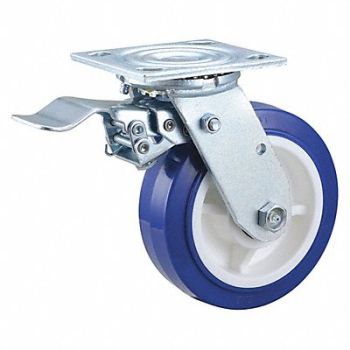 GRAINGER APPROVED NSF-Listed Plate Caster Swivel 800 lb., 400K47