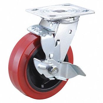 GRAINGER APPROVED Standard Plate Caster Swivel 800 lb., 400K54