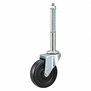 GRAINGER APPROVED Extend-Stem Threaded Caster for Ladders, 400K80