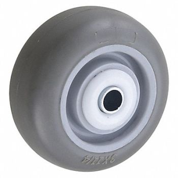 GRAINGER APPROVED Nonmark RBBR Tread Plastic Core Wheel, 400K88