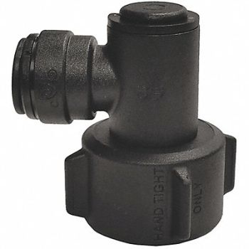 JOHN GUEST Female Swivel Elbow Black 3/8 Tube PK5, 400L06