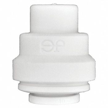 JOHN GUEST End Cap White 1/4 Tube Size PK10, 400L12