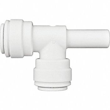 JOHN GUEST Stackable Tee White 3/8 Tube Size PK10, 400L14