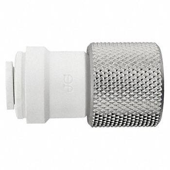 JOHN GUEST Female Connector White 1/4 Tube PK10, 400L15
