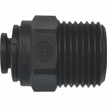 JOHN GUEST Male Connector 1/4 Tube Size PK10, 400L25