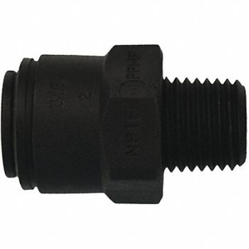 JOHN GUEST Male Connector White 3/8 Tube EPDM PK10, 400L26