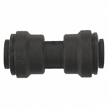 JOHN GUEST Union Connector Black 1/4 Tube PK10, 400L34