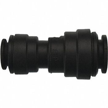 JOHN GUEST Reducing Union Black 1/2 3/8 Tube PK10, 400L44