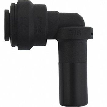JOHN GUEST Plug-In Elbow Black 1/4 Tube Size PK10, 400L47