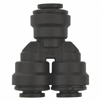 JOHN GUEST Divider Black 1/4 Tube Size EPDM PK10, 400L50