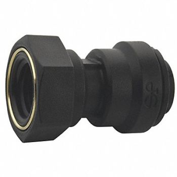 JOHN GUEST Female Adapter Black 1/4 Tube EPDM PK10, 400L51