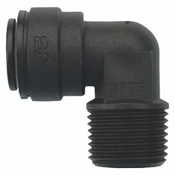 JOHN GUEST Fixed Elbow 3/8 Tube 3/8 Pipe PK10, 400L57
