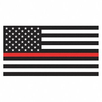 ANNIN CO. Thin Red Line Flag 3 ft x 5 ft, 400P69