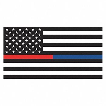 ANNIN CO. US Thin Red and Blue Line Flag 3ft x 5ft, 400P70