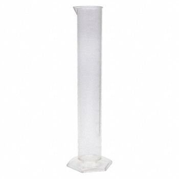 DYNALON Graduated Cylinder Clear Plastic 500mL, 401R15