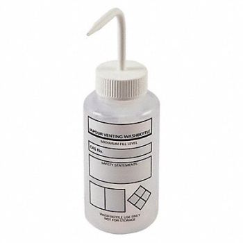 DYNALON Wash Bottle 500mL Std Spout Plastic PK3, 401R19