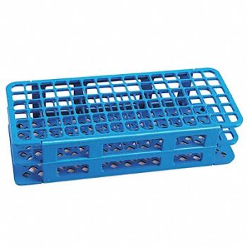 DYNALON Test Tube Rack 6x15 Format Blue 2-7/16 H, 401R26