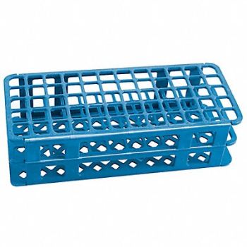 DYNALON Test Tube Rack 5x12 Format Blue 2-5/8 H, 401R31