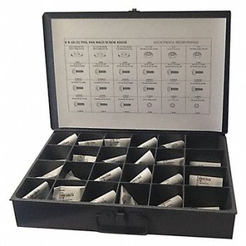 GRAINGER APPROVED Fastener Assort Phillips 1200pcs PanHead, 402J88