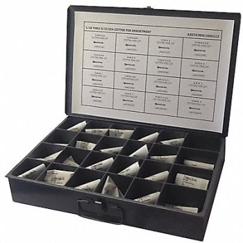 GRAINGER APPROVED Pin Assortment 16 Sizes 1600 pcs., 402J96