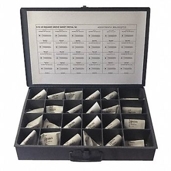 GRAINGER APPROVED Tapping Screw Assortment 600 pcs., 402K04