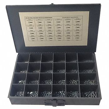 GRAINGER APPROVED Screw Assortment 600 pcs. 4 to 30mm L, 402K20